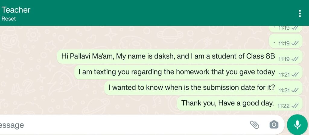 Best Ways To Message A Teacher On WhatsApp